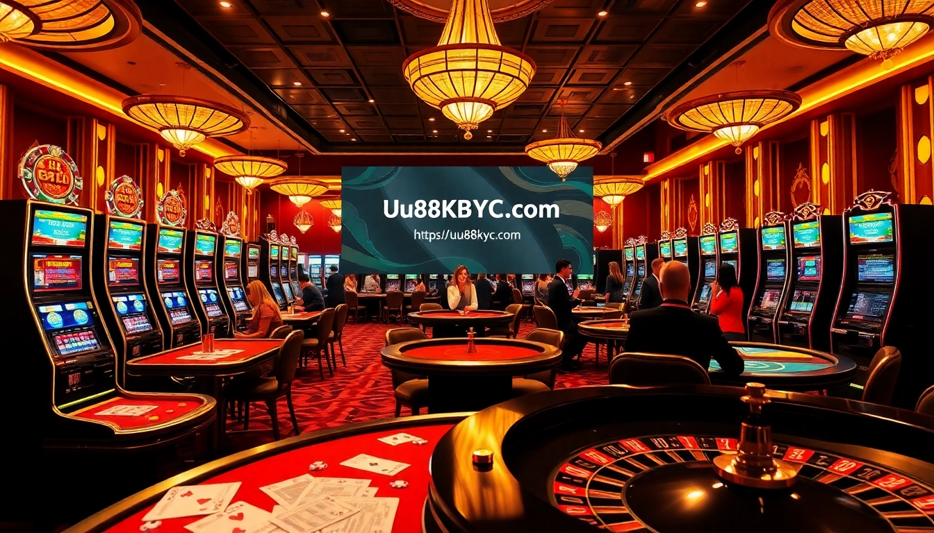 Experience the excitement of gambling at https://uu88kyc.com/ with vibrant casino tables, lively players, and thrilling betting actions.