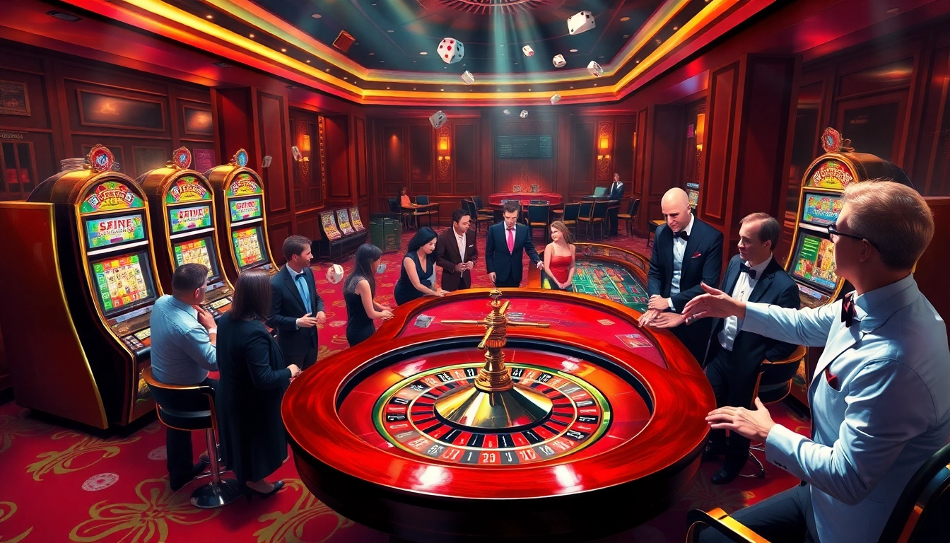 Exciting gameplay at trang chủ Go8 with vibrant roulette and slot machines.