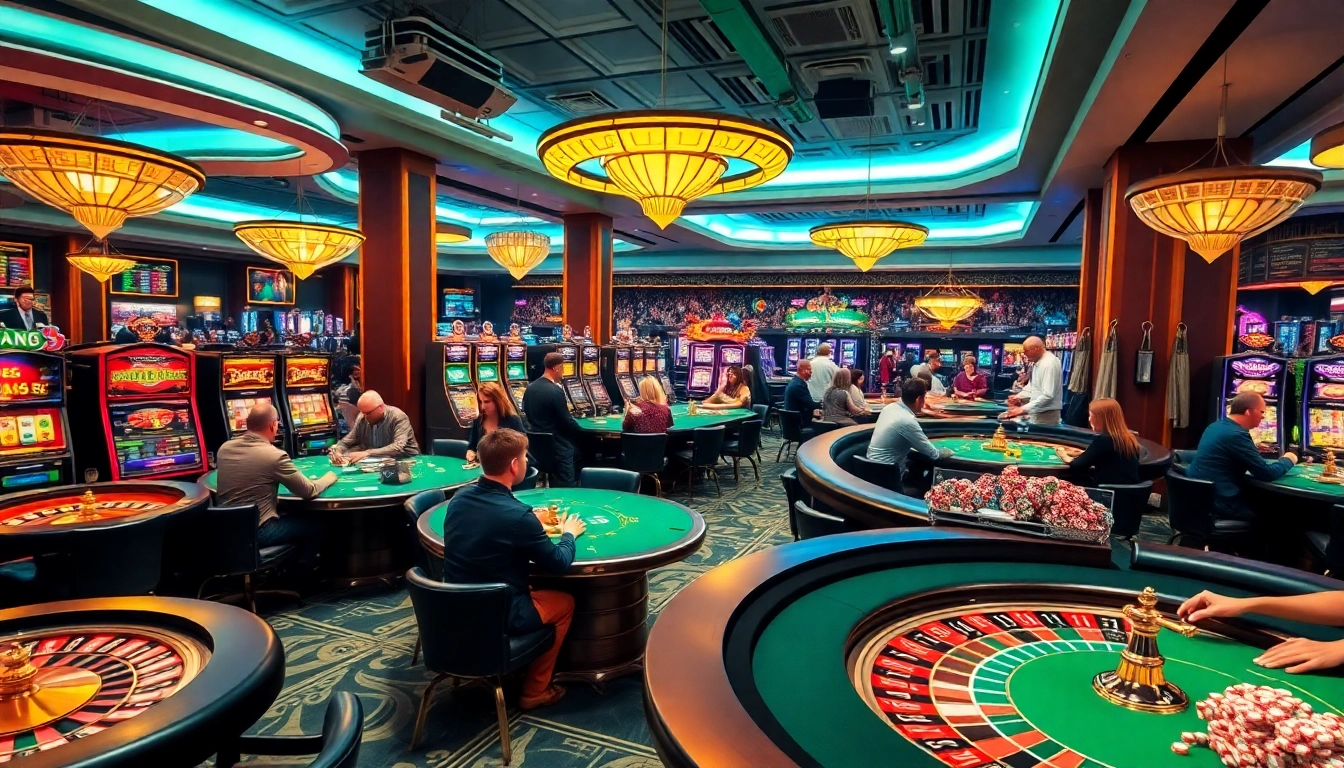Experience the thrill of gaming with f8bet.com at an exciting casino table surrounded by vibrant action and colorful poker chips.